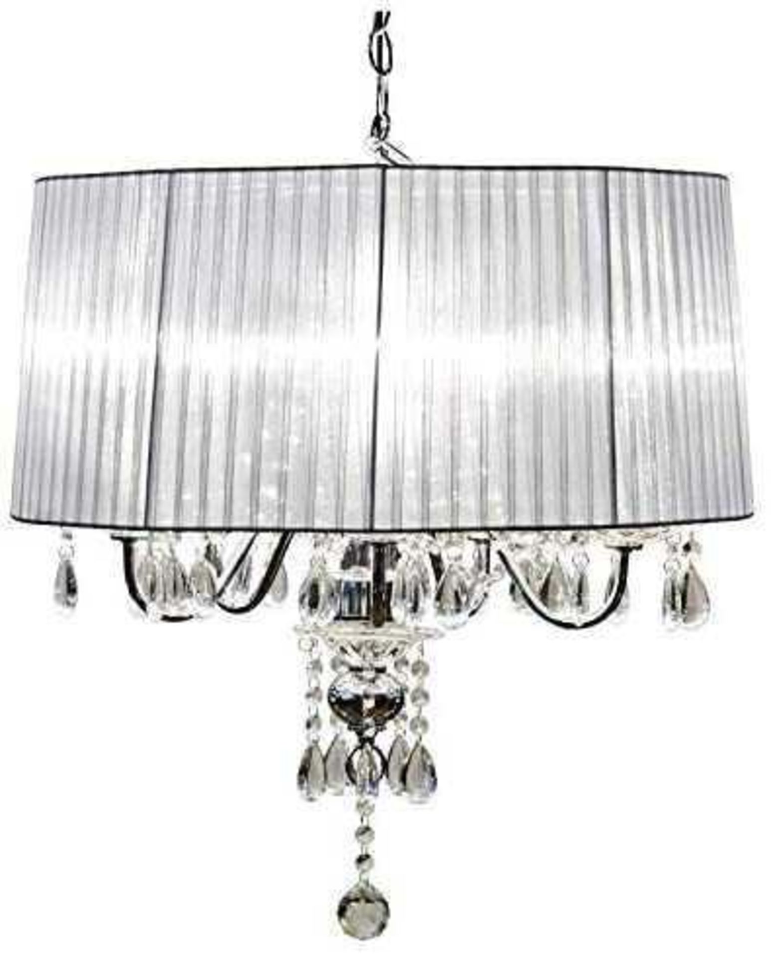 RRP £320 Boxed 5 Light Crystal Droplet Ceiling Light