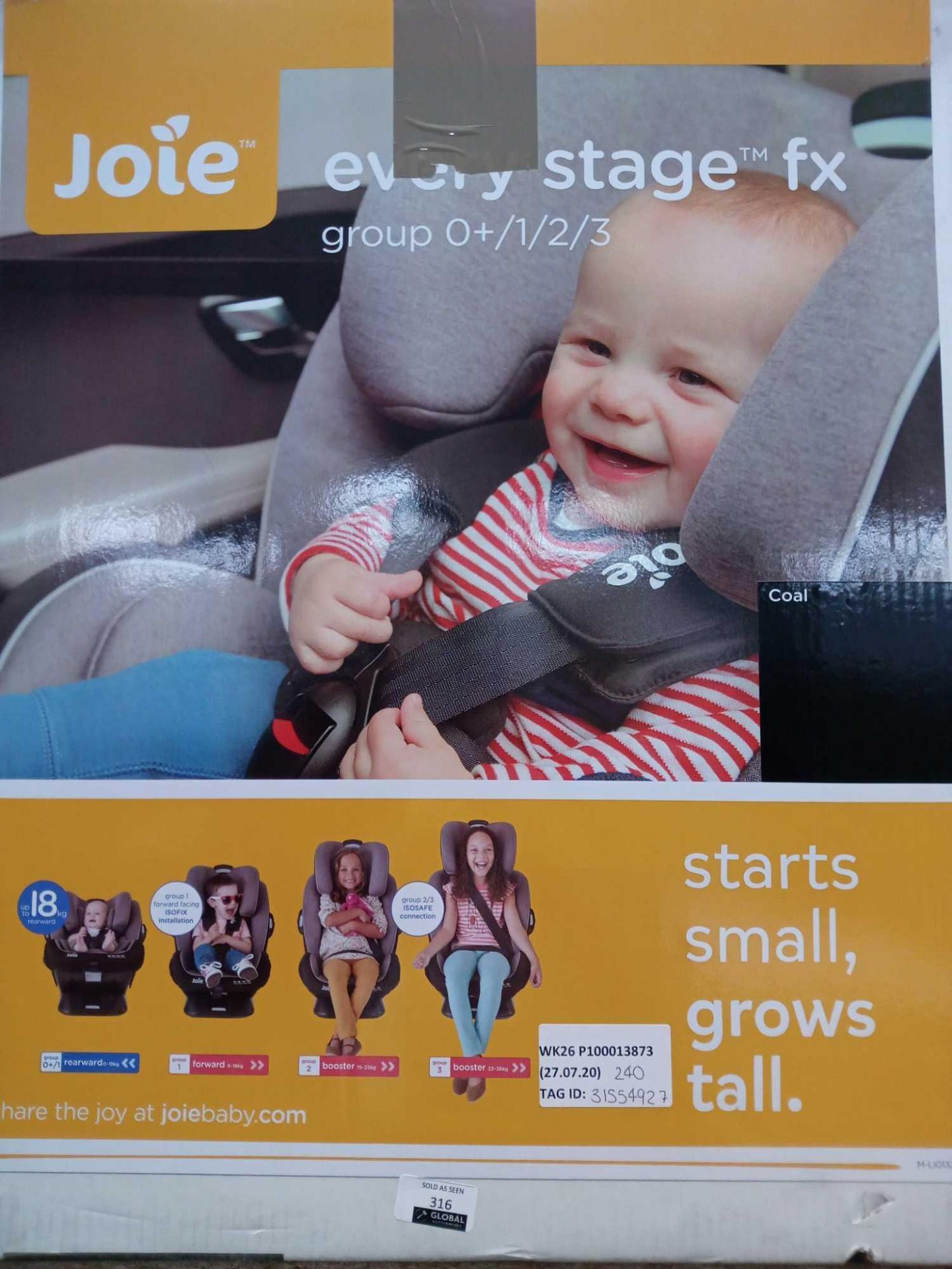 RRP £240 Lot To Contain A Jole Every Stage Car Seat