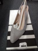 Rrp £70 Ladies John Lewis Grace Grey Shoes Size 39 (6)