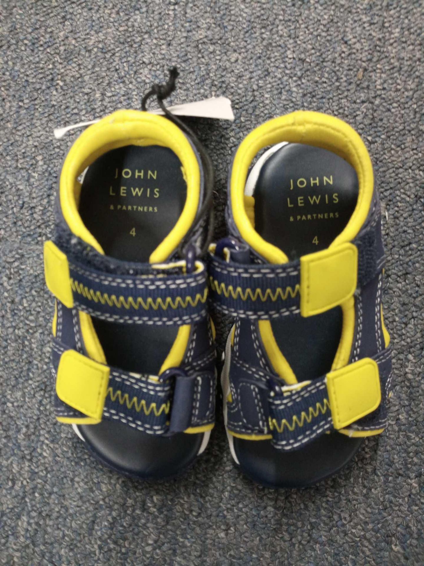 Rrp £18 John Lewis Boys Blue & Yellow Sandal - Image 2 of 3