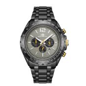 RRP £550 Henry Bridges Mens Millennium Grey Watch, 22mm Strap Width, Folding Clasp Fastening