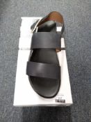 Rrp £75 John Lewis Josephine Leather Black Sandal Size 40