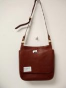 Rrp £120 John Lewis Brown Leather Handbag