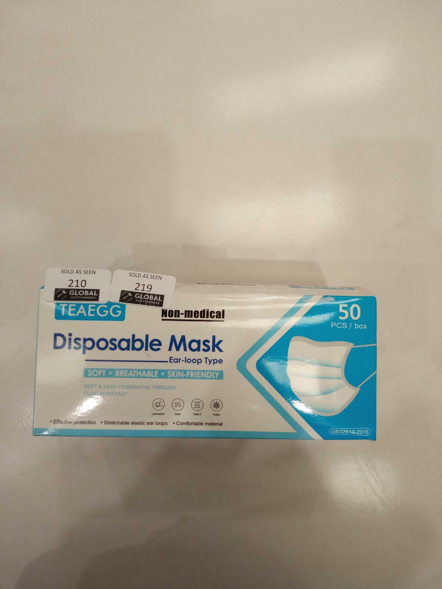 Rrp £300 Brand New Box Of 50 3 Ply Face Masks