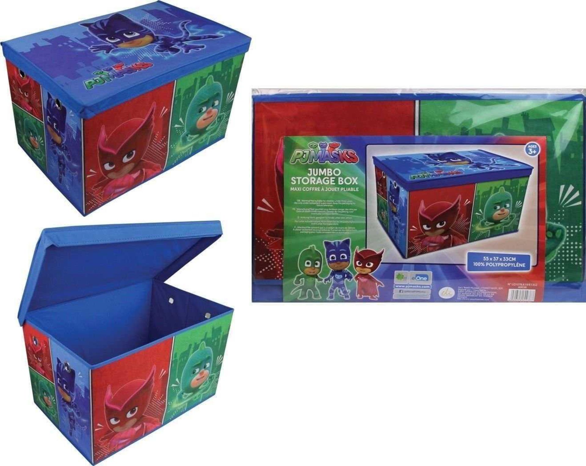 Rrp £96 Brand New Pjmasks Jumbo Storage Boxes - Image 2 of 2