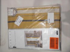 Rrp £90. Bagged Fusion Fully Lined Eyelet Curtains - Whitworth Orche 90X90