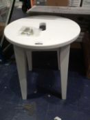 RRP £80. White Wooden Designer Dressing Table Stool