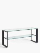 Rrp £180. Boxed Tropez Tv Stand Black (2 Boxes)