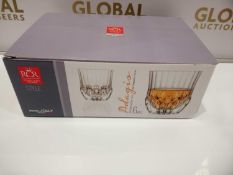 Combined Rrp £100 Lot To Contain 1 Box Of 6 Whiskey Glasses