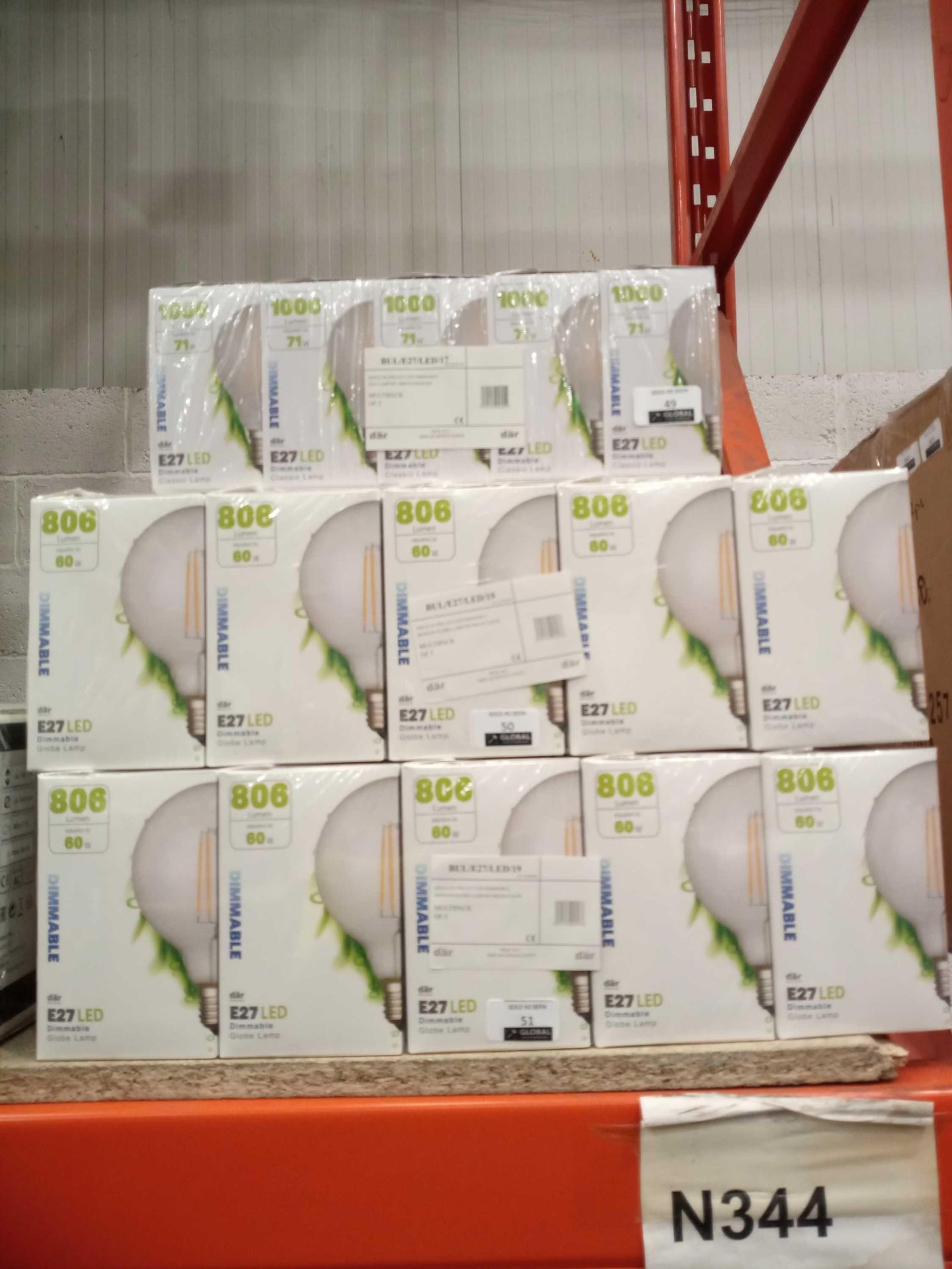 RRP £50. Pack Of 5 Där E27 Led Dimmable Classic Lamp Bulbs.