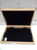 Rrp £100 Large Oak Designer Jewellery Storage Box