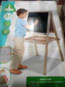Rrp £70 Boxed Natural Wooden Easel