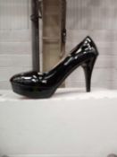 RRP £80. Boxed Black Designer High Heel Women'S Shoes.