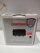 Rrp £220 Boxed Samyang Af 35Mm F2.8 Camera Lens