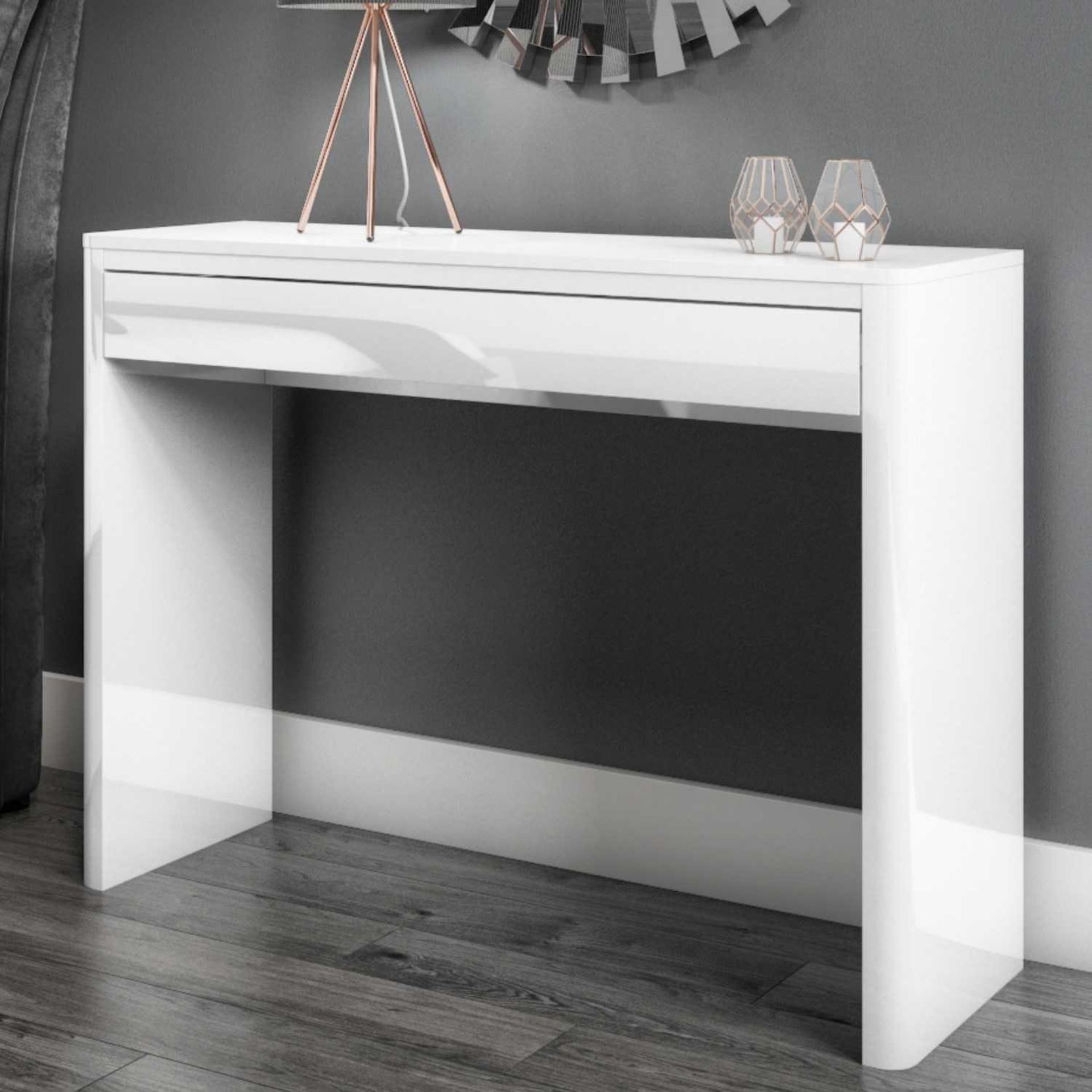 Rrp £250 White Console Table