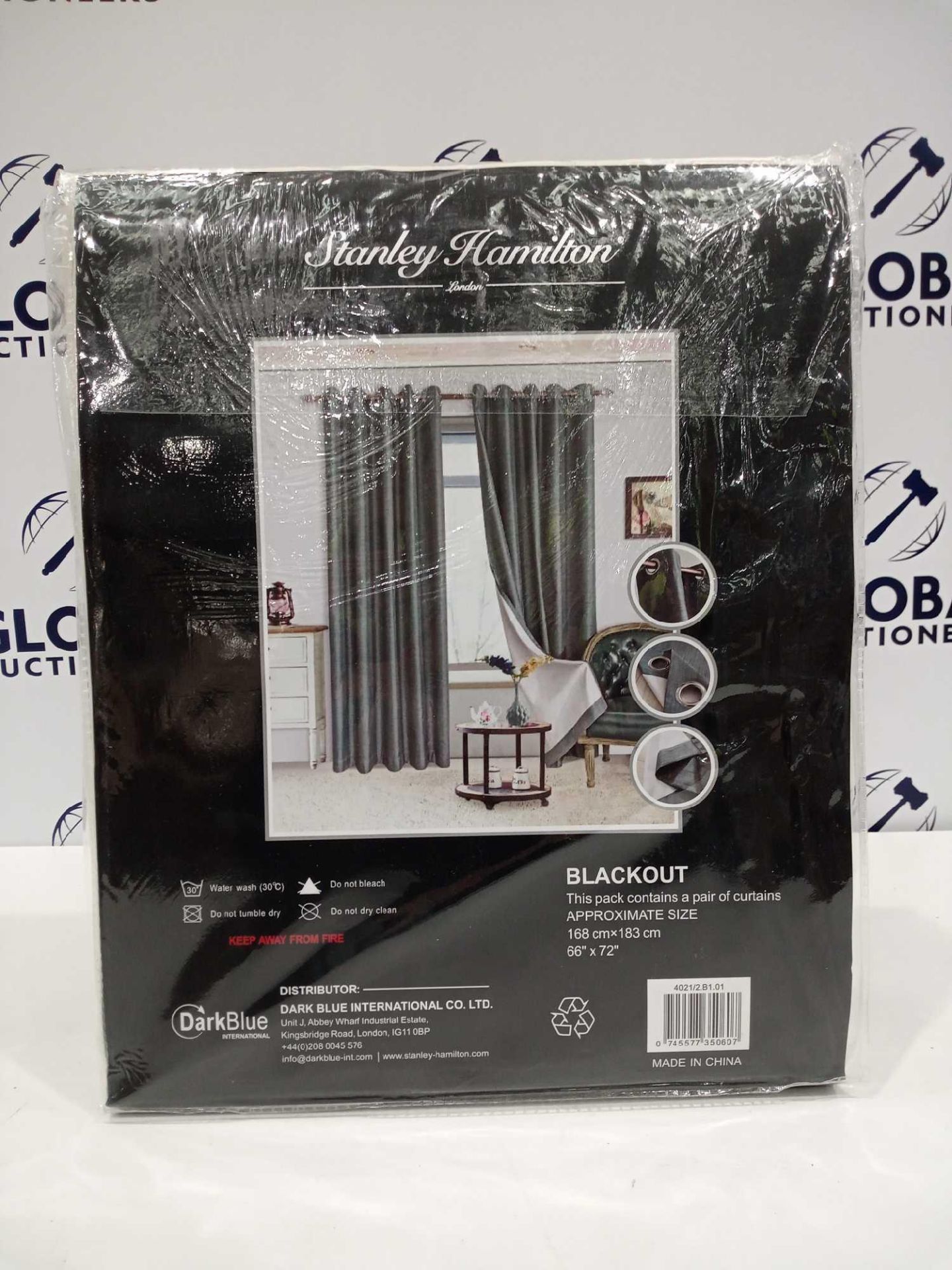 RRP £90 Bagged Stanley Hamilton Blackout 168Cm X 183Cm Curtains