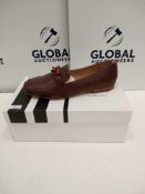 RRP £60 John Lewis And Partners Gracious Size 5 Brown Leather Ladies Shoes