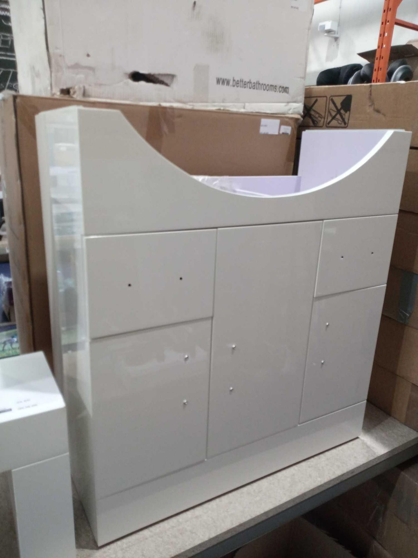 Rrp £300 Boxed 750Mm 2-Drawer 3-Door Vanity Unit - Image 2 of 2