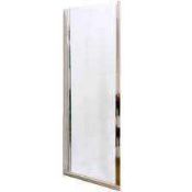 RRP £220 Atlas 800Mm Side Panel Cleaner Plus Single Side Chrome Finish Shower Door