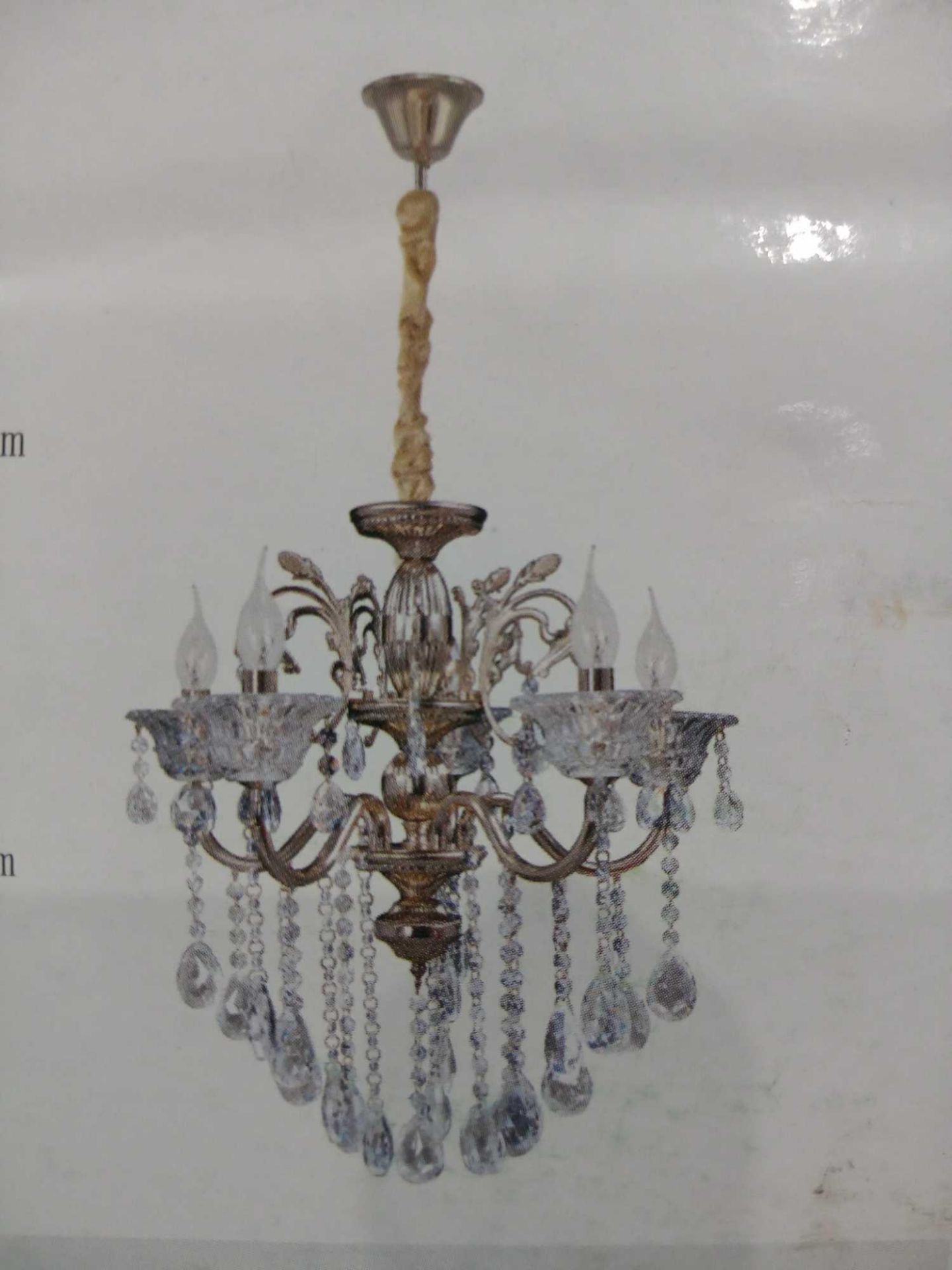 RRP £140 Boxed Candle Style Chandelier - Image 2 of 2