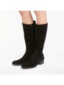 RRP £140 John Lewis And Partners Ladies Size 6 Tirol Black Suede Ladies Boots