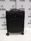 RRP £125 John Lewis And Partners Noir 55Cm 4-Wheel Luggage Weight Spinner Suitcase
