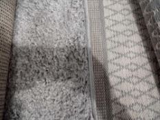 Rrp £40 Each Assorted Small Grey Hard-Wearing Area Rugs