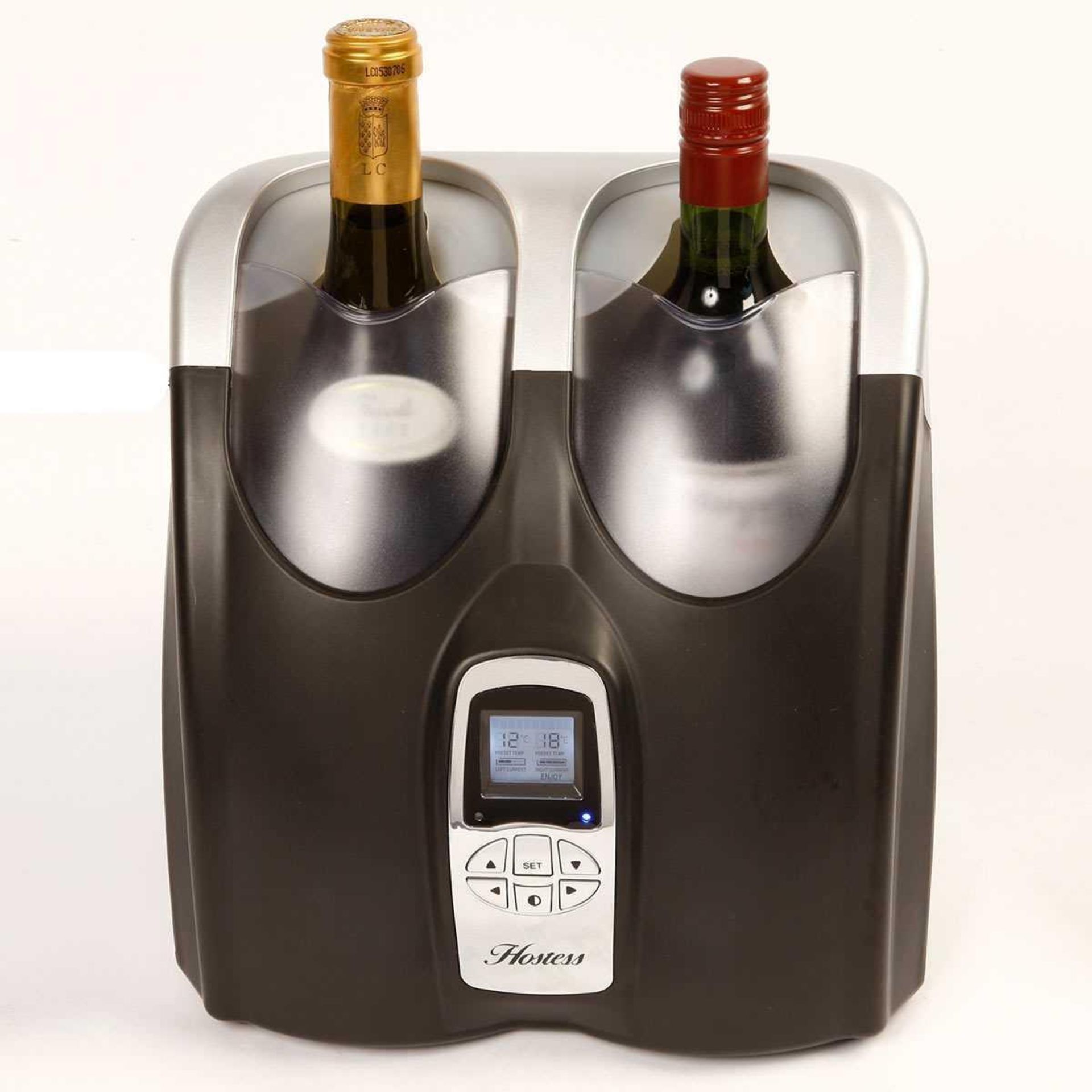 RRP £100 Boxed Brand New Hostess Hw02Ma Twin Bottle Wine Chiller - Image 2 of 2