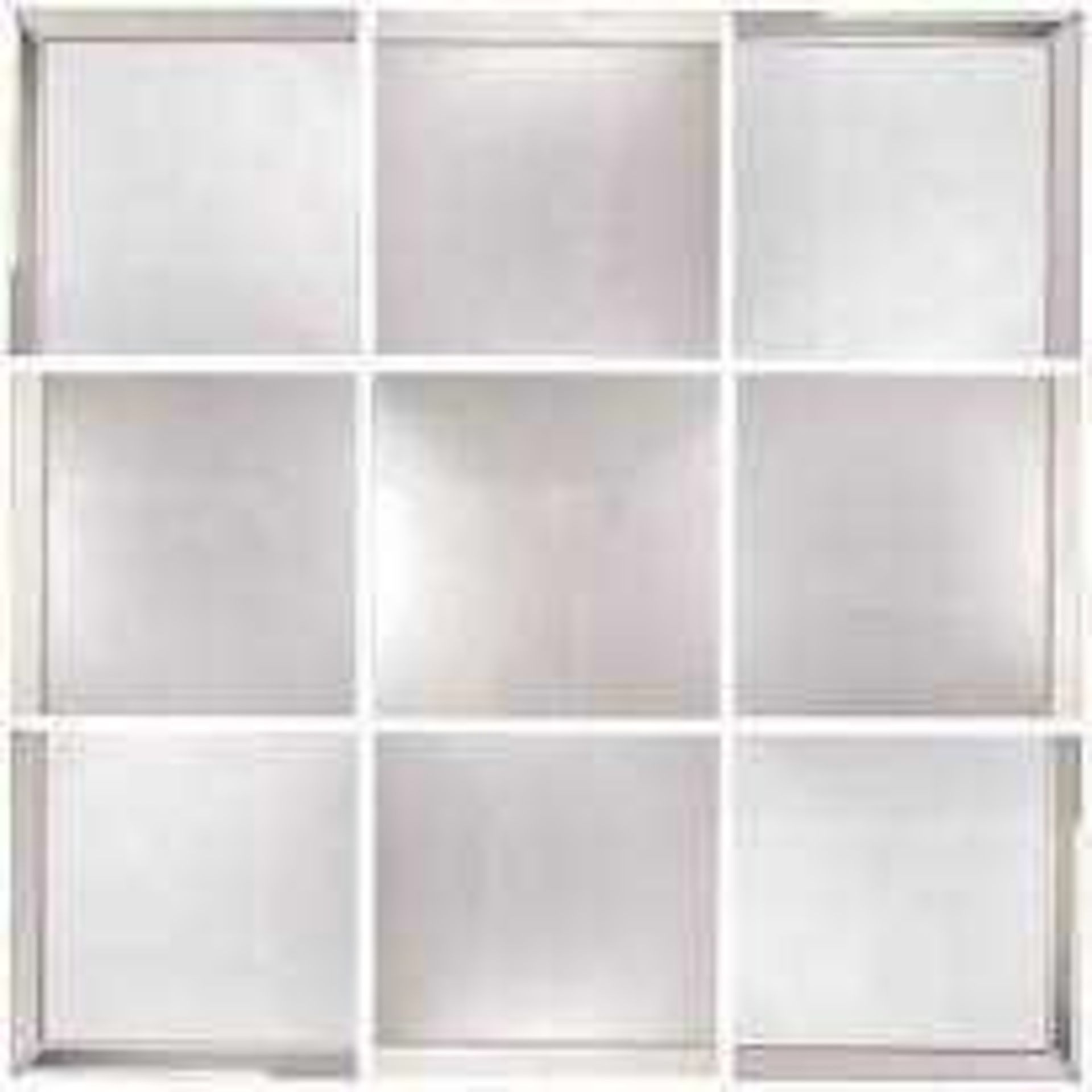 RRP £300 Boxed Quality Bevelled Edge 9-Piece Square Wall Mirror - Image 2 of 2