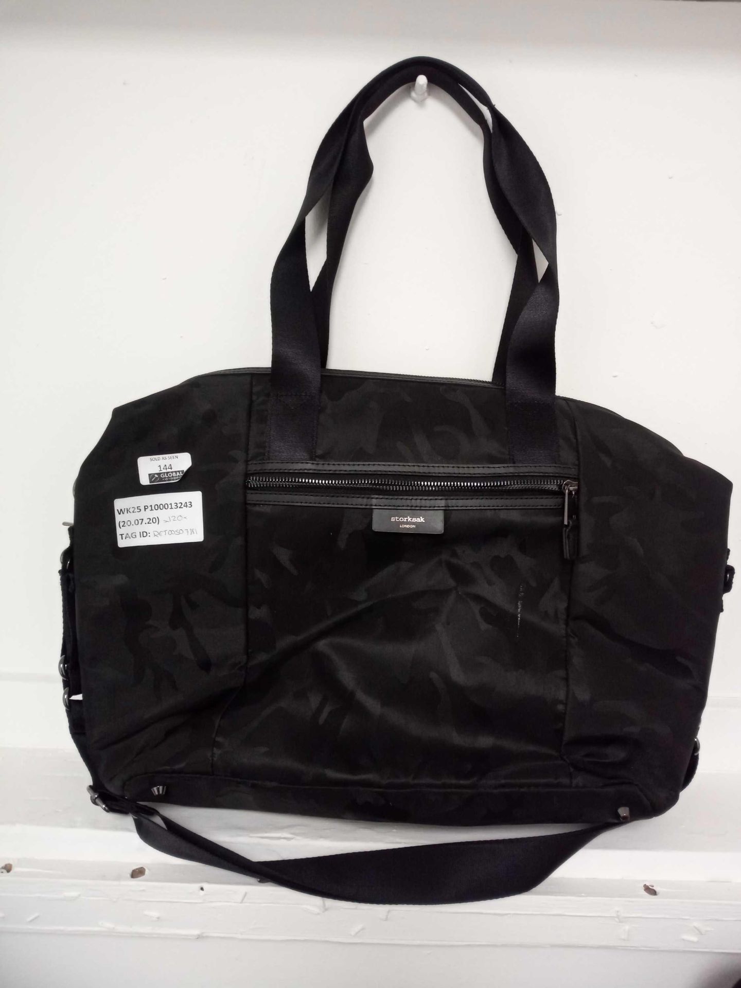 Storksak London Baby Changing Bag In Black (Ret00507881)(Appraisals Available Upon Request) (