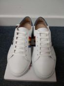 RRP £79 John Lewis And Partners Elma Rainbow Stripe Leather Trainers Size 7