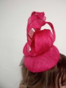 Ladies Pink Fascinator By John Lewis (1493848)(Appraisals Available Upon Request) (Pictures Are
