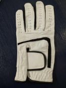 Leather White & Black Golf Glove Xl(Appraisals Available Upon Request) (Pictures Are For