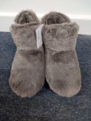 RRP £25 Joules Furry Slippers Size 3-4