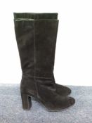 RRP £85 John Lewis Black Suede October Boots Size 6