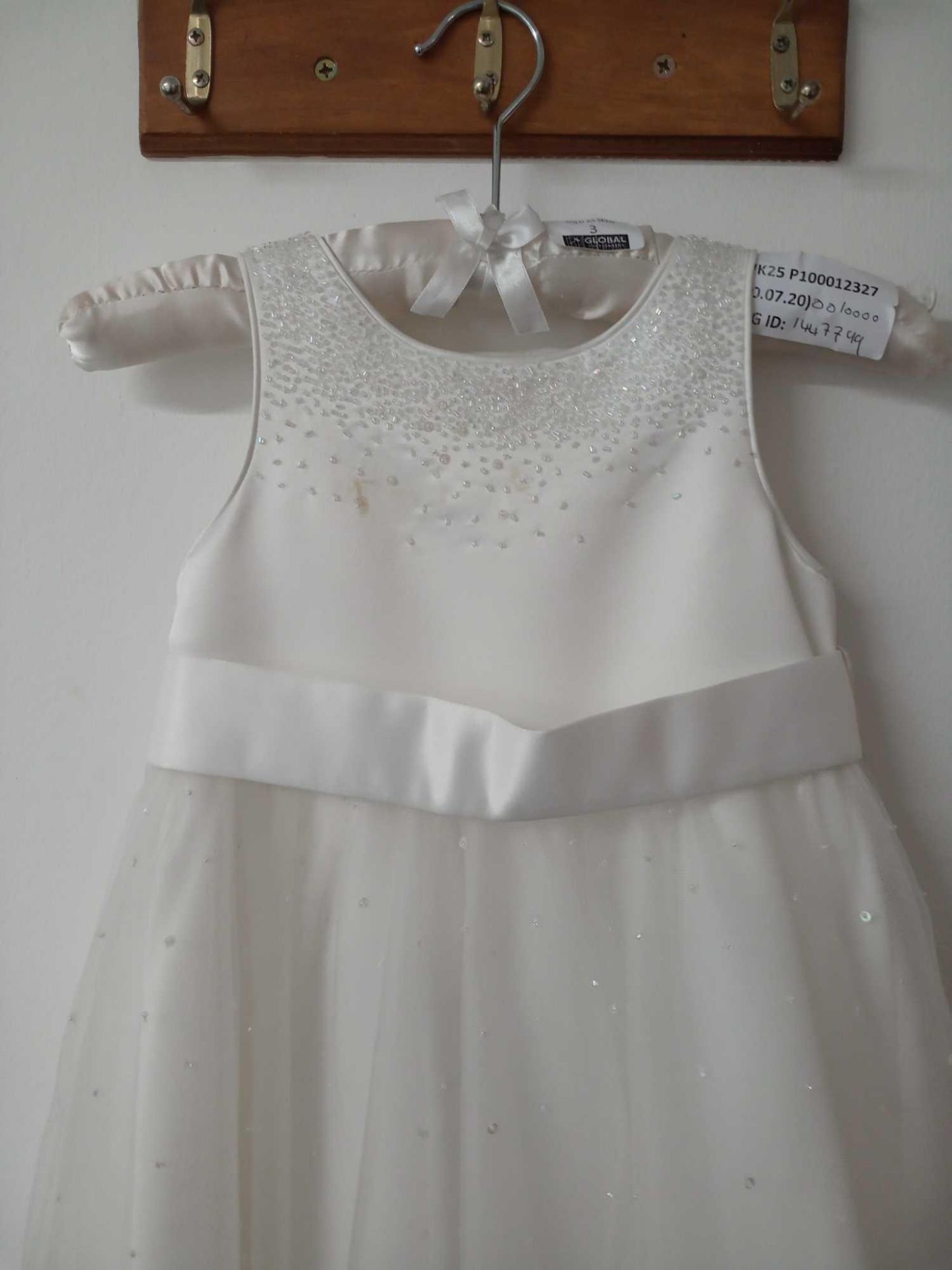 RRP £100 John Lewis Childrens Ivory Fairy Bridal Dress Age 5years - Image 2 of 4