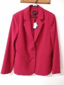 RRP £120 John Lewis Slim Fit Red Jacket Size 12