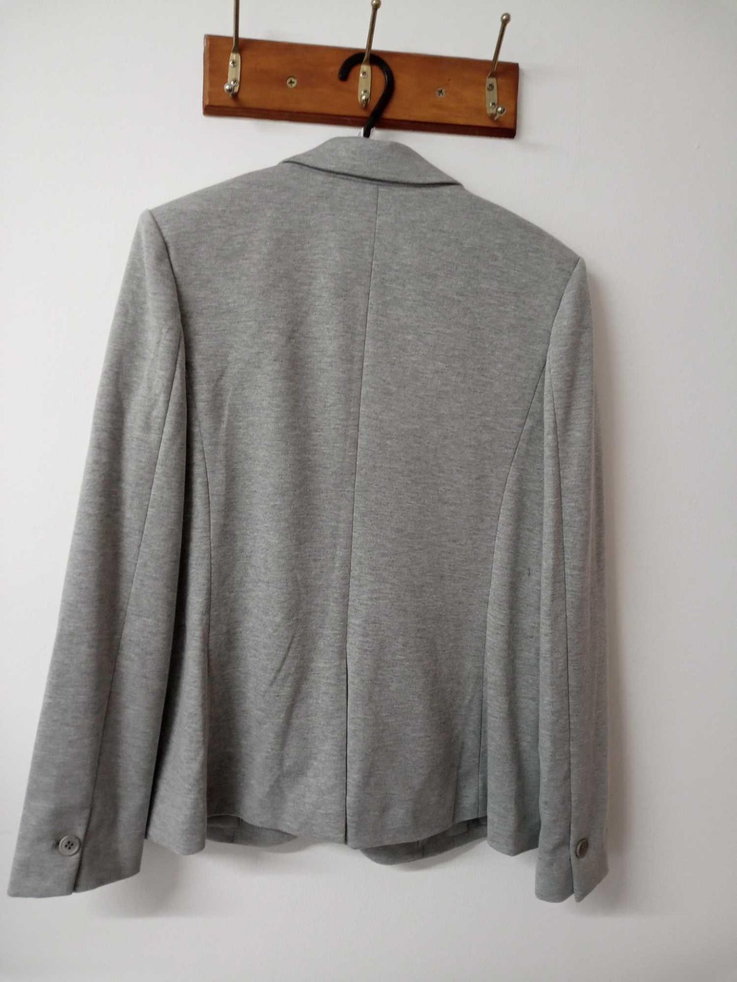 RRP £69 John Lewis Jersey Jacket in Grey Size 10 - Image 2 of 2