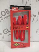 Combined RRP £120 Lot To Contain 4 Brand New 5 Piece Insulated Screwdrive Sets