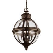 Rrp £645 Boxed Adams 3 Light Pendant Chandelier