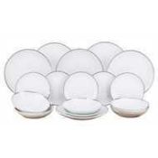 Rrp £60 18 Piece Platinum Dinnerware Set