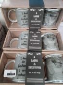 Combined RRP £105 Lot To Contain 7 Boxed A Laugh A Minute Novelty Mugs