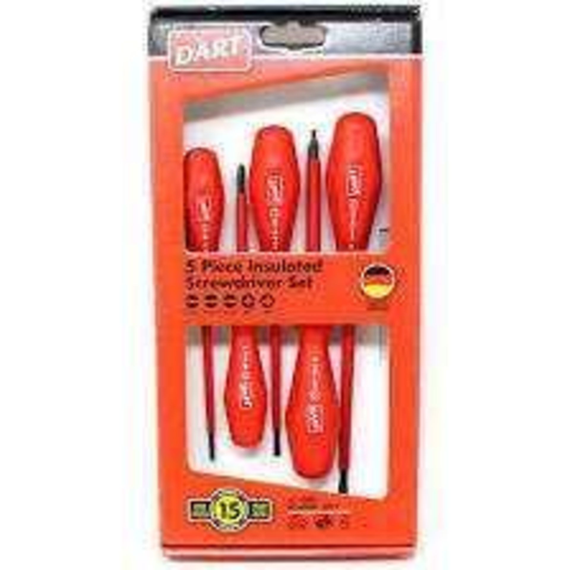 Combined Rrp £90 Lot To Contain 3 Brand New 5 Piece Insulated Screwdriver Set