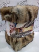 RRP £135 Russischer Zobel Faux Fur Blanket