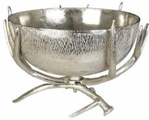 Rrp £100 Boxed Premier Interiors Antler Aluminium Decorative Bowl