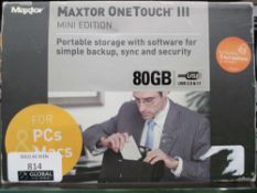 RRP £80 Maxtor One Touch Iii Mini Edition