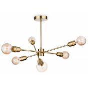 RRP £80 Boxed Trident Semi Flush Fitting Light