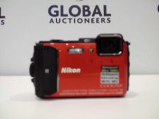 RRP £280 Nikon Coolpix Aw130 Camera In Orange