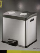 Rrp £80 Boxed Eko Stainless Steel Pedal Bin