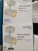 Combined Rrp £70 Saxby Lighting Arezzo Spotlight